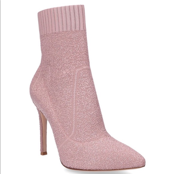 gianvito rossi knit boucle dahlia fiona booties - Picture 2 of 9